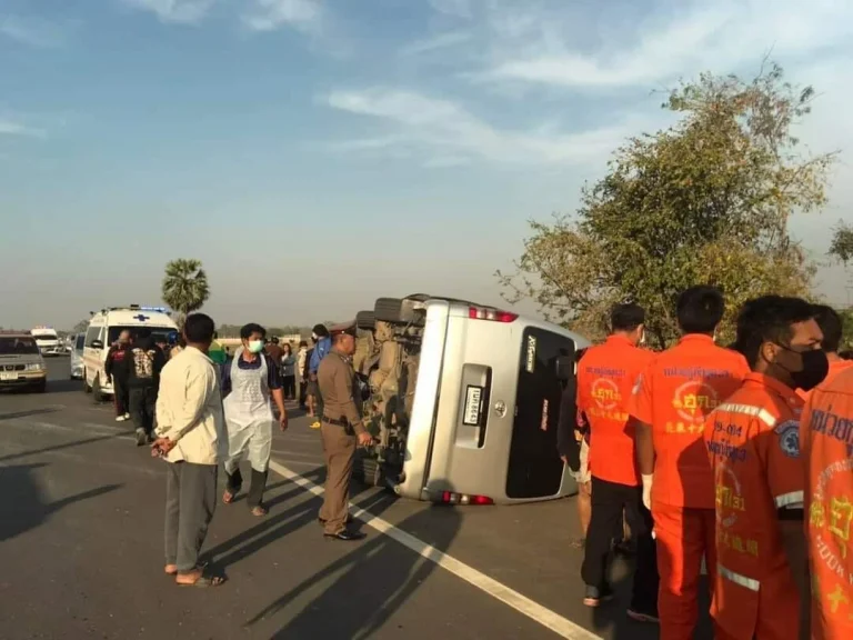 Van Overturns In Northeast Thailand, Injuring 22 Students
