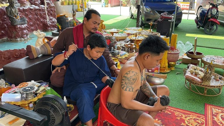 Child Prodigy Creates Mesmerizing Sak Yant Tattoo In Khon Kaen
